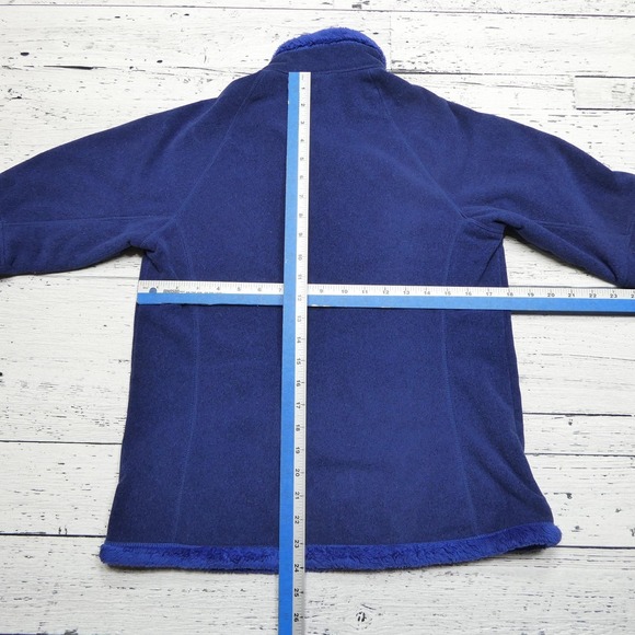 Nike ACG Fleece Jacket Womens Medium Blue Full Zip Sherpa Lined Outdoor Hiking - Picture 5 of 8